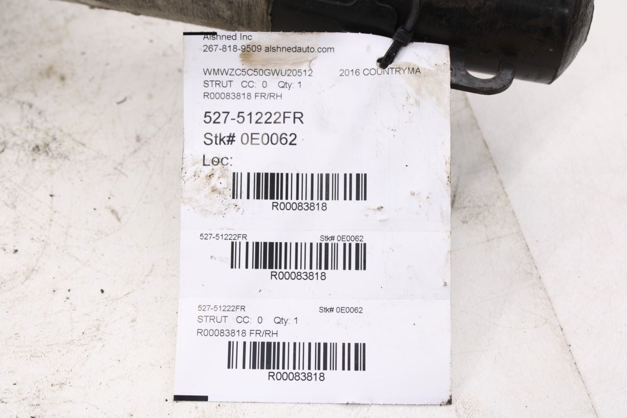 11-16 Mini Countryman Cooper S AWD Front Passenger RH Side Shock Strut Absorber - Alshned Auto Parts