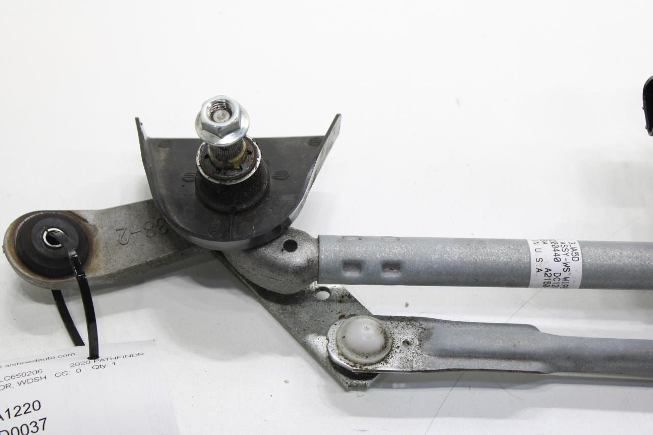 2013-2020 Nissan Pathfinder SV FR Windshield Wiper Transmission Linkage w/ Motor - Alshned Auto Parts