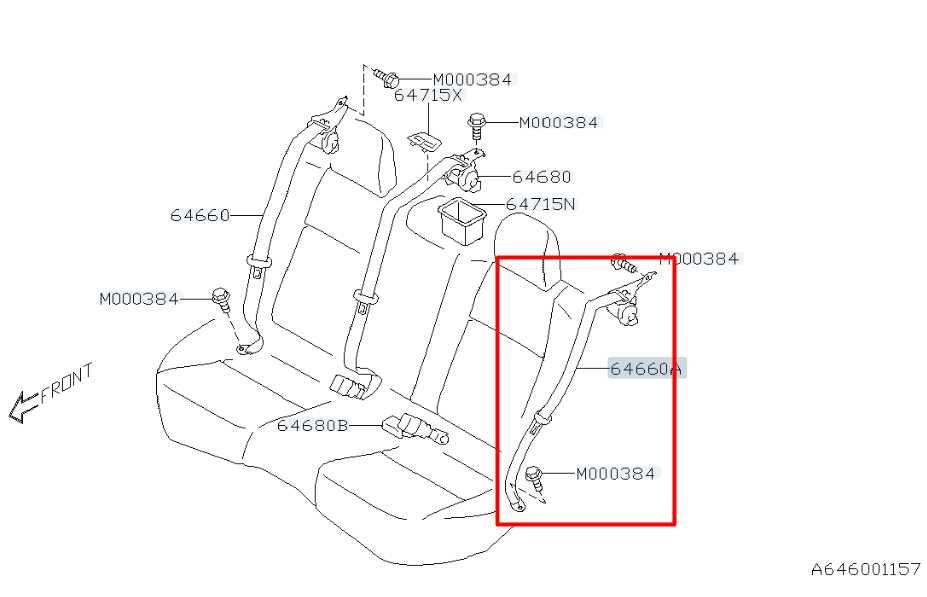 2015-2021 Subaru WRX Premium 2.0L AWD Rear Driver Left Side Seat Belt Retractor - Alshned Auto Parts