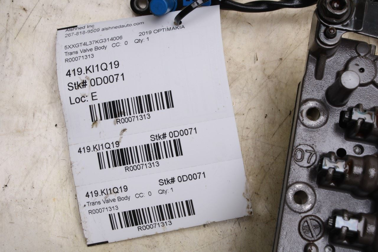 15-20 Kia Optima LX 2.4L FWD 6-Spd Auto Transmission Valve Body 69K 46210-3B800 - Alshned Auto Parts