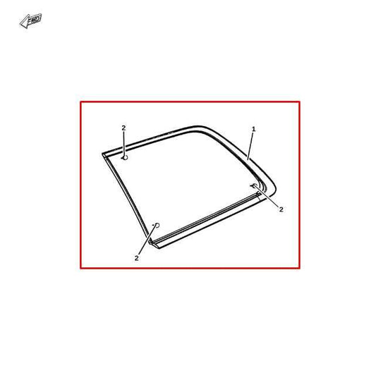 17-21 Jeep Grand Cherokee Summit Rear Right Side Quarter Window Glass 68277298AB - Alshned Auto Parts