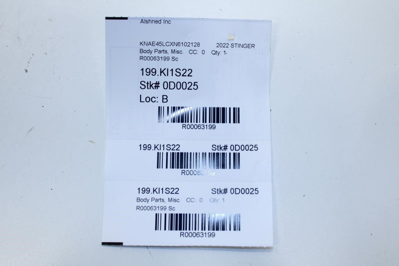 18-23 Kia Stinger Front and Rear RH and LH Door Sill Scuff Plate Set 85883-J5100 - Alshned Auto Parts