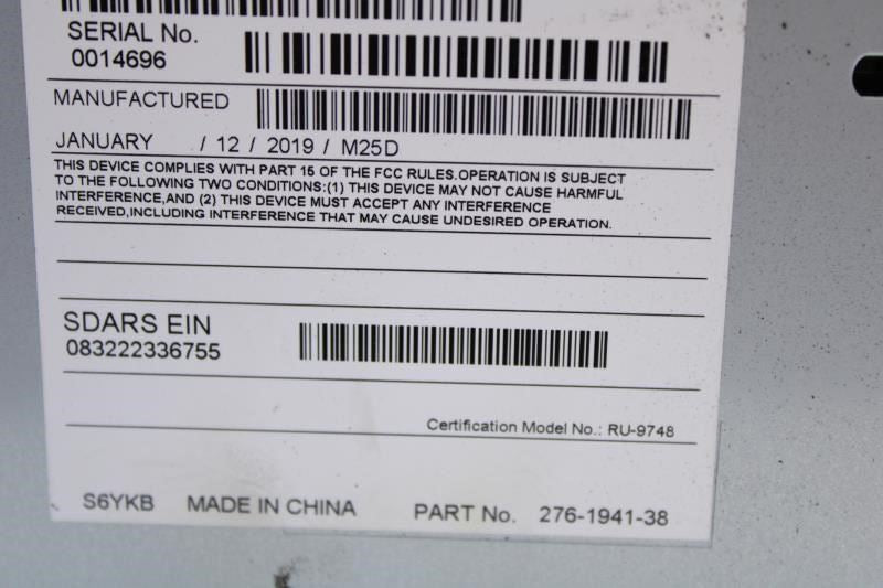 2019 Ford Mustang GT Audio Equipment Radio Receiver KR3T-18D832-BC OEM - Alshned Auto Parts