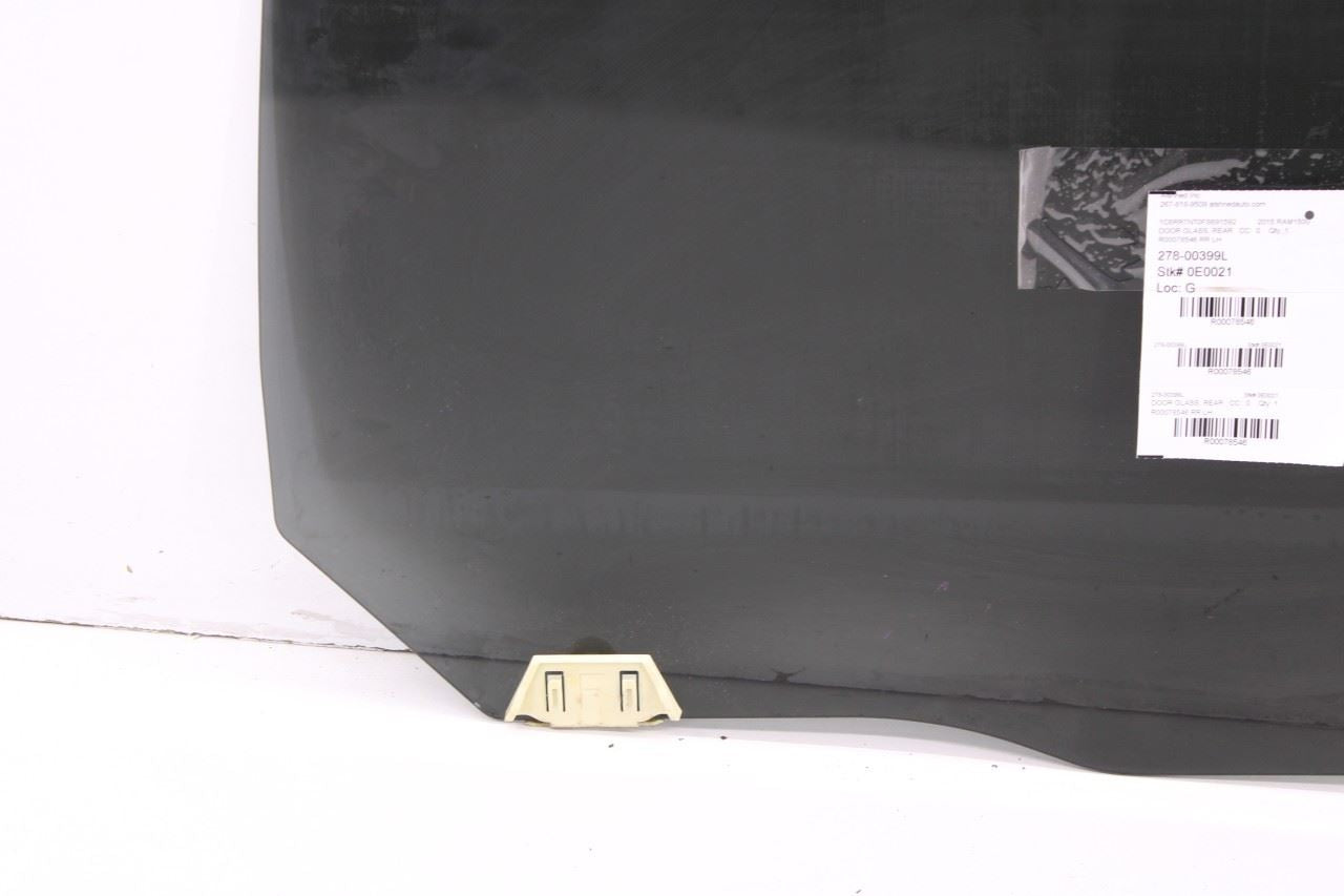 11-18 RAM 1500 Laramie Crew Cab Rear Left Side Door Window Glass 55112403AA OEM - Alshned Auto Parts