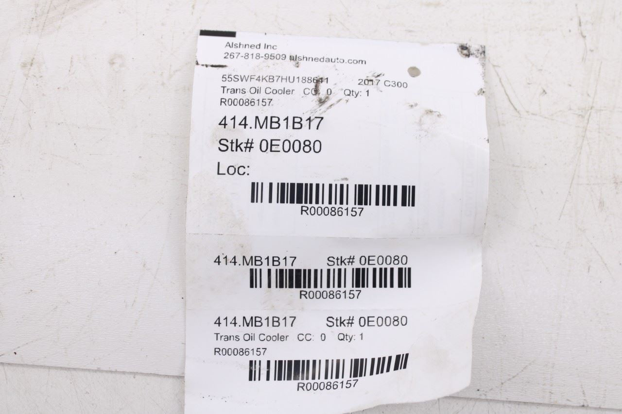 15-18 Mercedes-Benz C300 4Matic 2.0L Automatic Transmission Oil Cooler Line Set - Alshned Auto Parts
