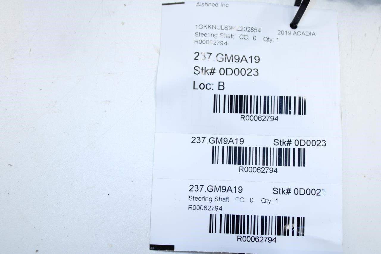 17-23 GMC Acadia SLT-1 AWD Steering Column Intermediate Lower Shaft 23134851 OEM - Alshned Auto Parts