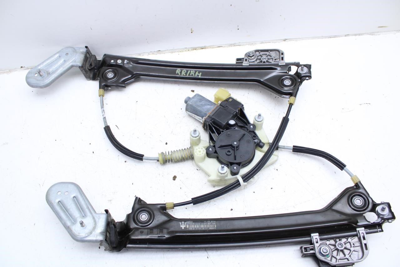 2014-16 Maserati Ghibli Rear Passenger Right Side Door Window Regulator w/ Motor - Alshned Auto Parts