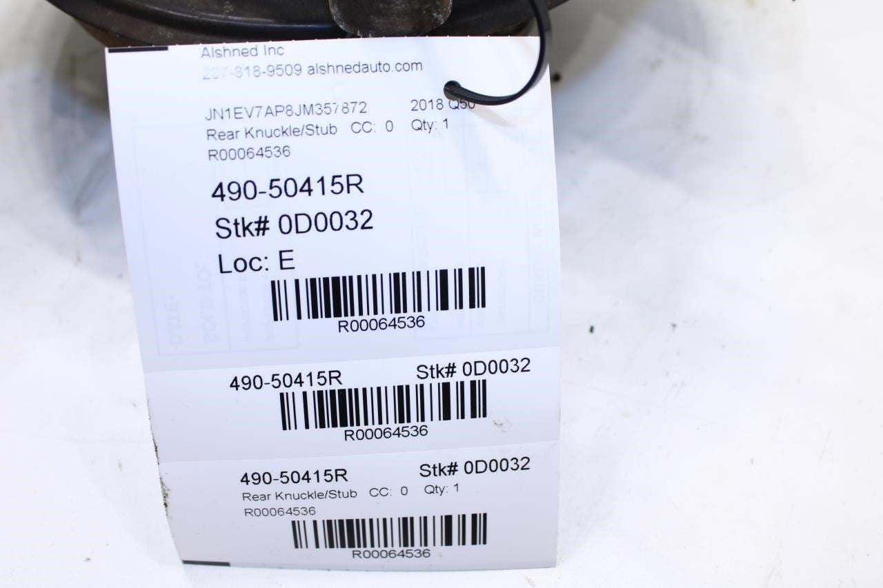 2014-2023 Infiniti Q50 Luxe RWD Rear Right Side Spindle Knuckle Hub 43018-5CA0A - Alshned Auto Parts