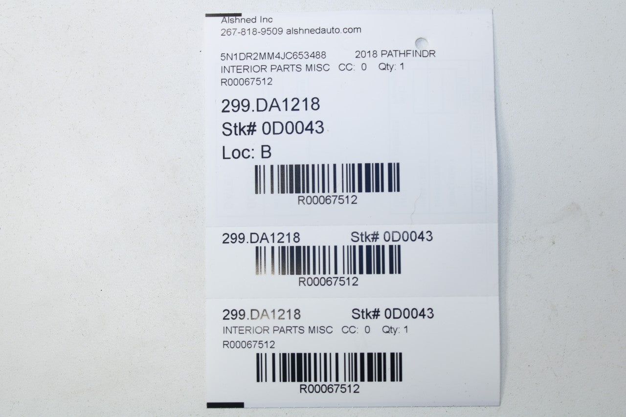 13-20 Nissan Pathfinder SV Roof Headliner Grab Grip Handle Set of 4 73940-3JA0A - Alshned Auto Parts