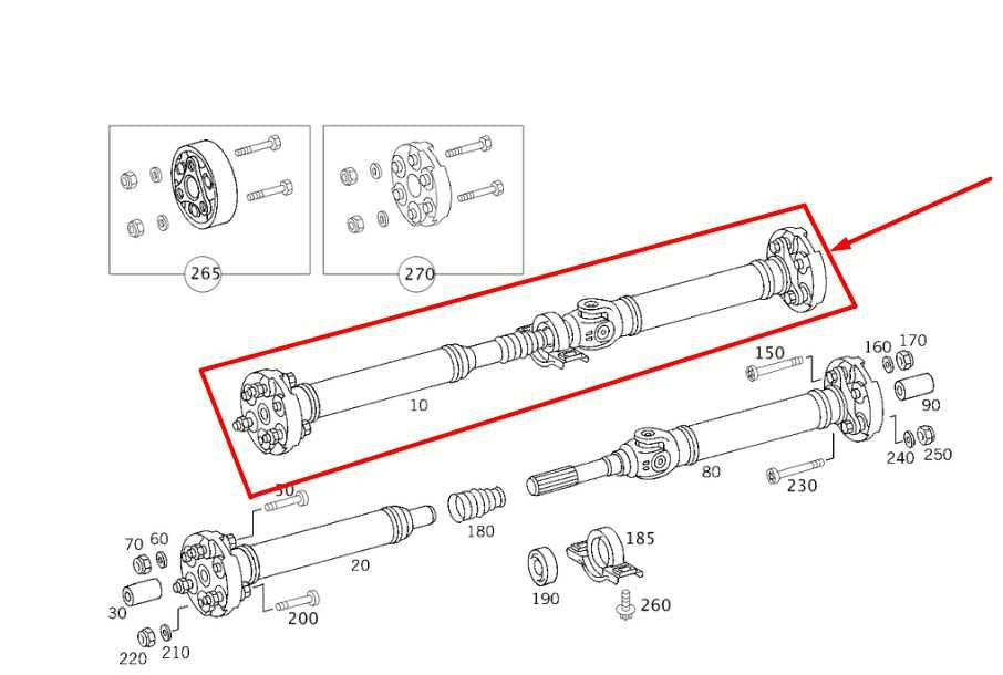 2006-09 Mercedes-Benz CLK 350 3.5L RWD Rear Drive Shaft Propeller 2034100816 OEM - Alshned Auto Parts