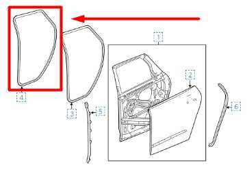 18-24 Buick Enclave Rear Right Passenger Door Weatherstrip On Body 84738262 OEM - Alshned Auto Parts