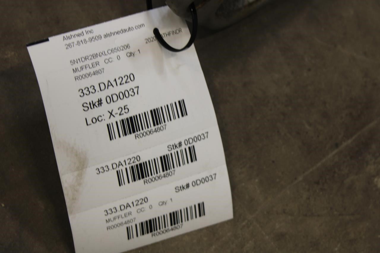 2013-2020 Nissan Pathfinder SV 3.5L FWD Exhaust Muffler Pipe 20100-3JA0A OEM - Alshned Auto Parts