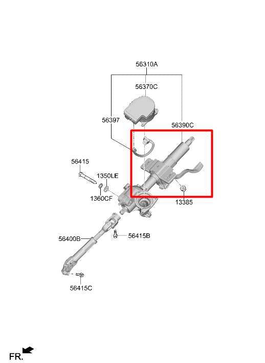2021-2026 Hyundai Elantra SE 2.0L FWD Steering Column Assembly 56390-AA030 OEM - Alshned Auto Parts