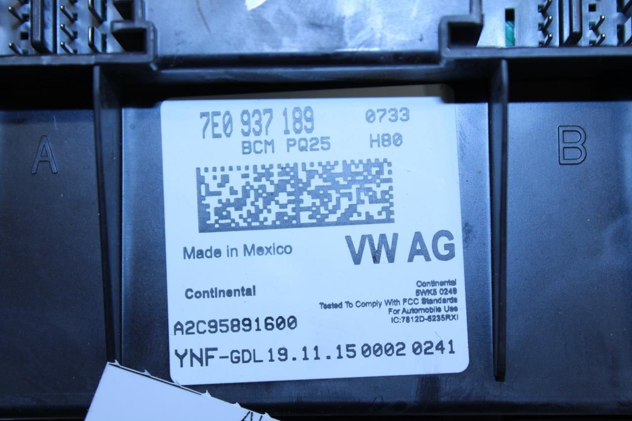 2014-2017 Volkswagen Jetta Body Computer Control Module BCM BCU 7E0-937-189 - Alshned Auto Parts