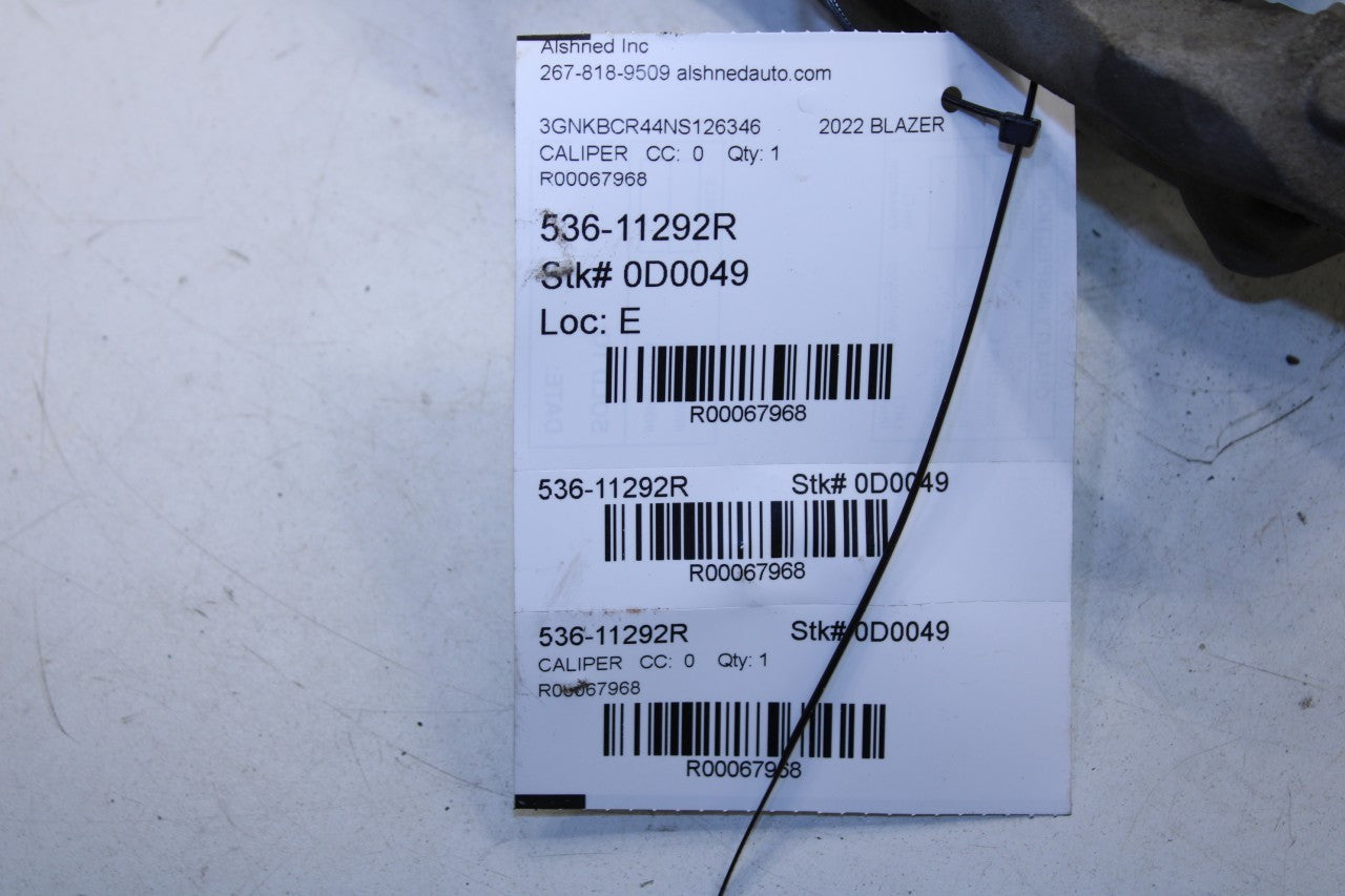 2020-2024 Chevrolet Blazer 2LT Front Right Side Brake Disc Caliper 13542337 OEM - Alshned Auto Parts