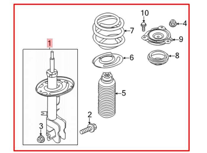 16-20 Nissan Pathfinder SV FWD Front Right Side Shock Strut Absorber E4302-9NF0B - Alshned Auto Parts