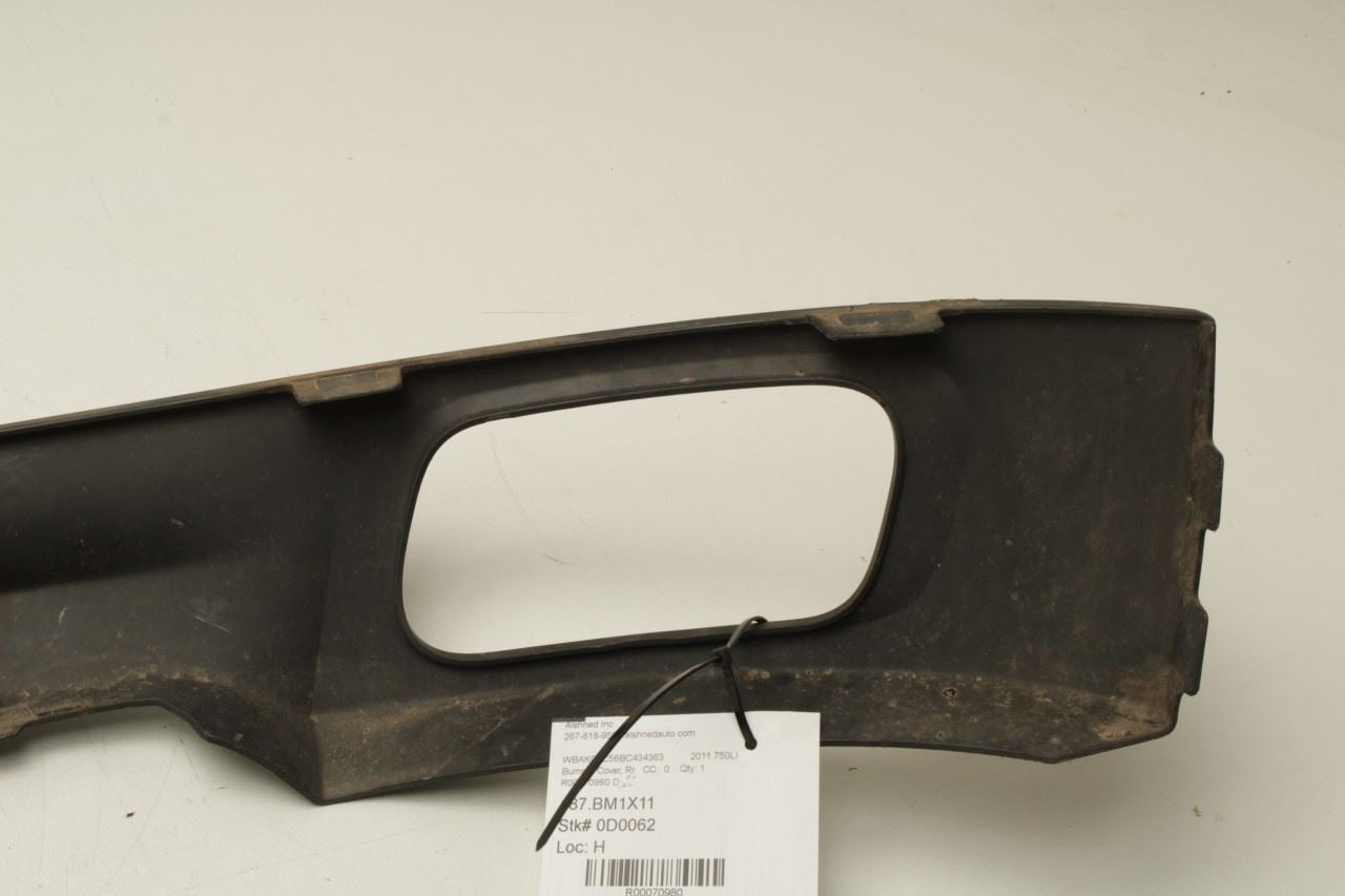 2010-15 BMW 750Li xDrive Rear Bumper Lower Valance Trim Cover 51127898890 *ReaD* - Alshned Auto Parts