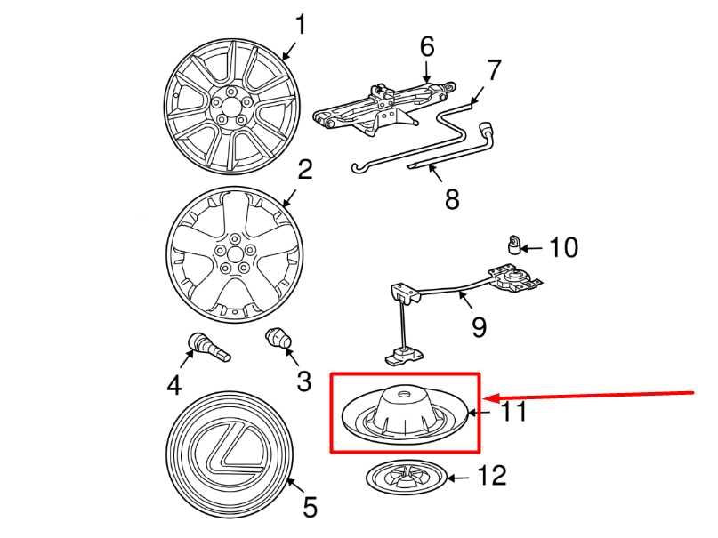 2007-2009 Lexus RX350 Spare Wheel Carrier Lock Cover 51939-48010 OEM - Alshned Auto Parts