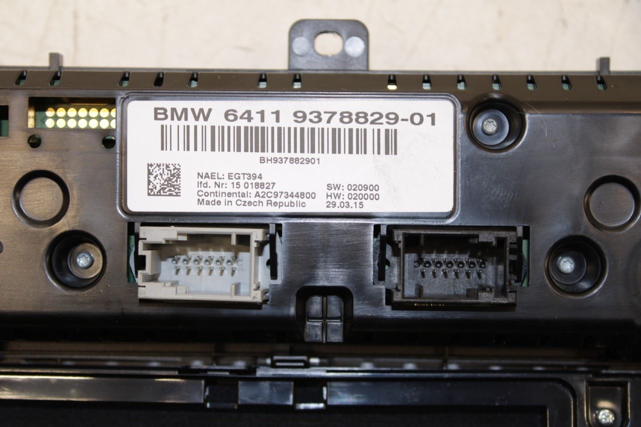 11-17 BMW X3 xDrive28i Radio Faceplate Heater Temperature Climate Control Panel - Alshned Auto Parts