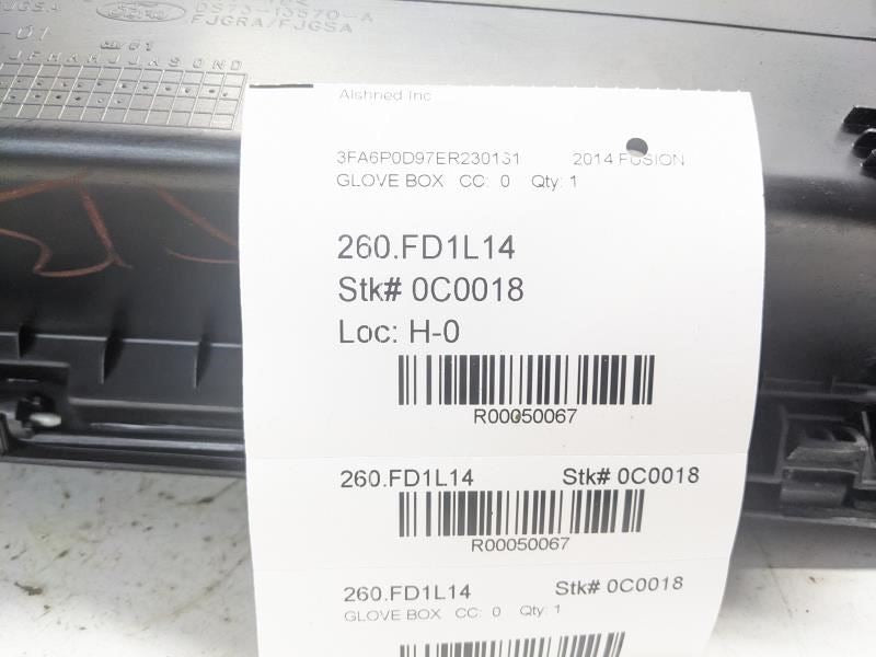 2013-16 Ford Fusion Front Right Glove Box Storage Compartment DS73-F06010-A OEM - Alshned Auto Parts