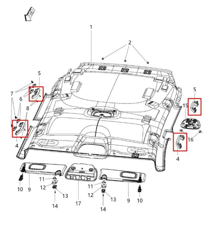 2014-18 Jeep Cherokee 75th Anniversary Roof Headliner Grab Grip Handle Set of 4 - Alshned Auto Parts