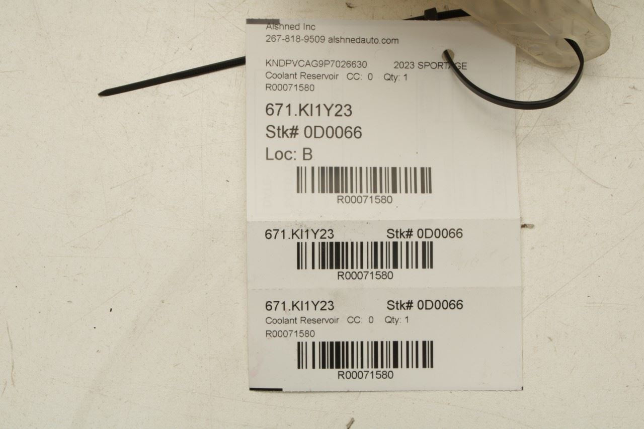 23-25 Kia Sportage Hybrid EX 1.6L Radiator Coolant Reservoir Bottle 25430-CZ000 - Alshned Auto Parts
