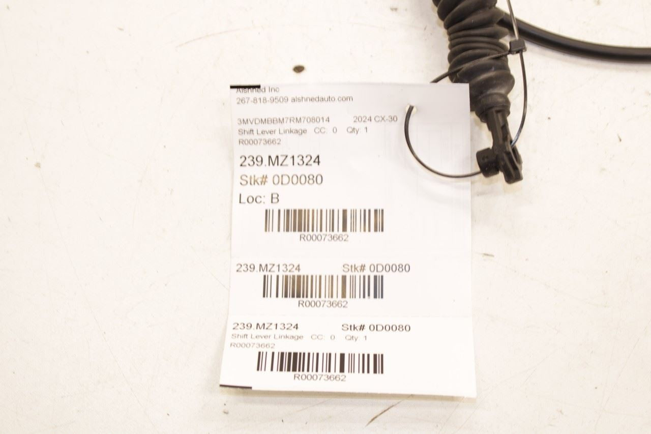 2022-25 Mazda CX30 S 2.5L Automatic Transmission Gear Shift Lever Control Cable - Alshned Auto Parts