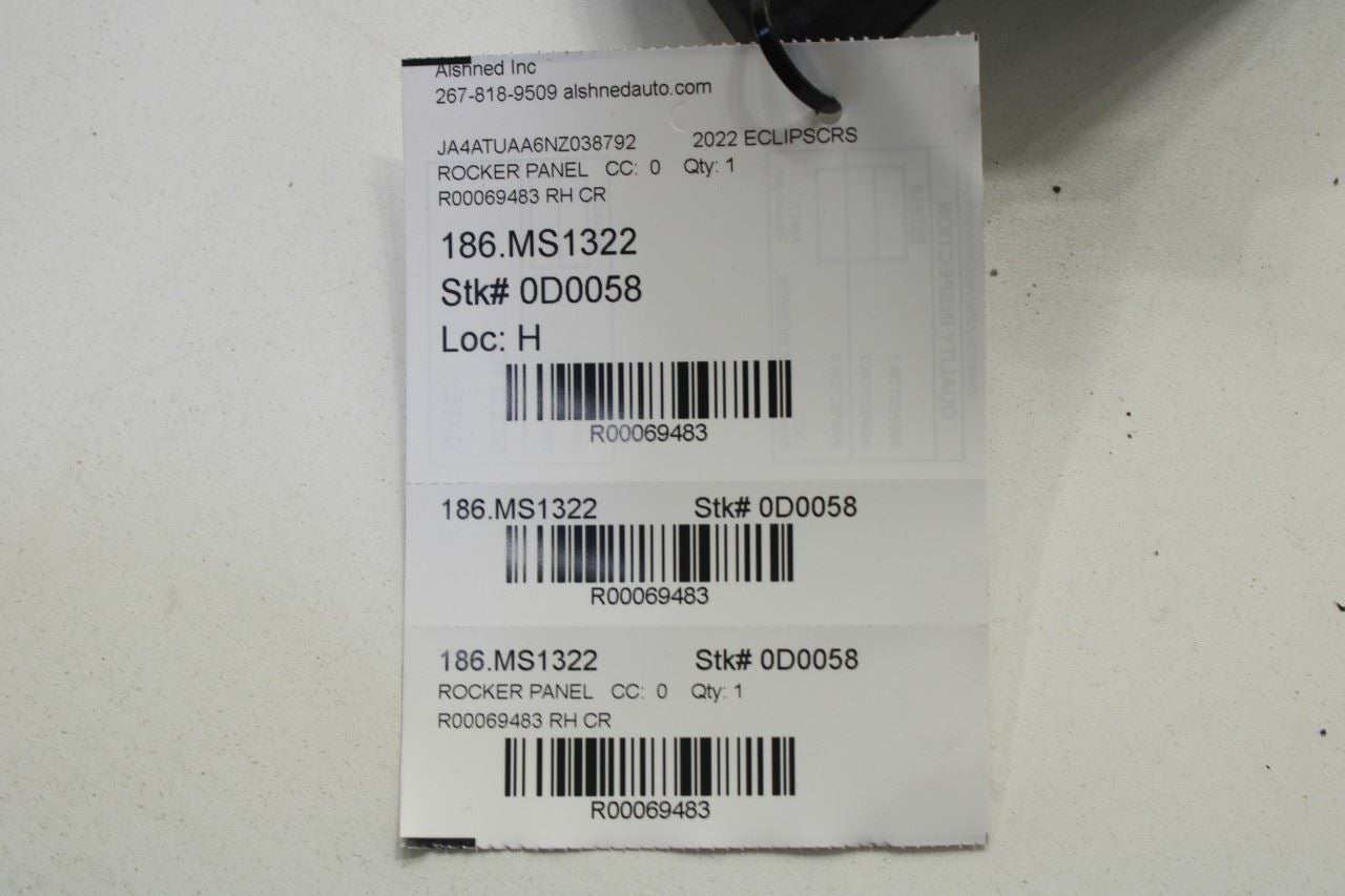 2018-2025 Mitsubishi Eclipse Cross ES Right Rocker Panel Molding 7250A164 *ReaD* - Alshned Auto Parts