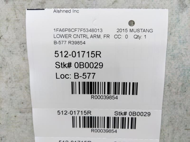 2015-2023 Ford Mustang GT Front Right Side Lower Control Arm FR3C-3078-CA OEM12