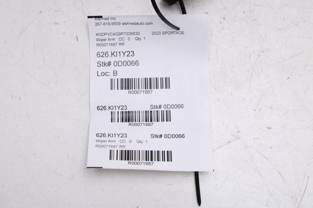 2023-2025 Kia Sportage Hybrid EX Rear Liftgate Wiper Arm 98820-P1000 OEM - Alshned Auto Parts