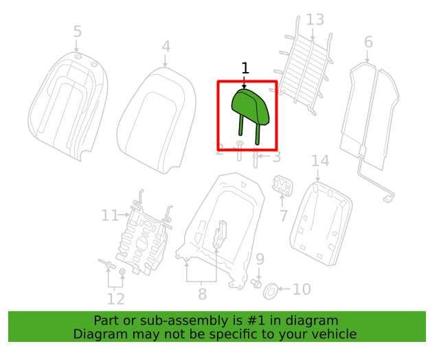 19-24 Audi Q3 S Line Front Passenger RH Side Seat Headrest 4K0-881-901-J-38M OEM - Alshned Auto Parts