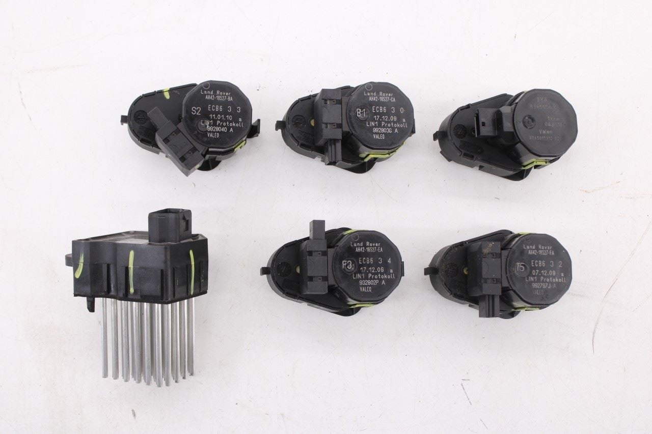 10-12 Land Rover Range Rover HSE HVAC Blend Door Actuator Set w/ Blower Resistor0