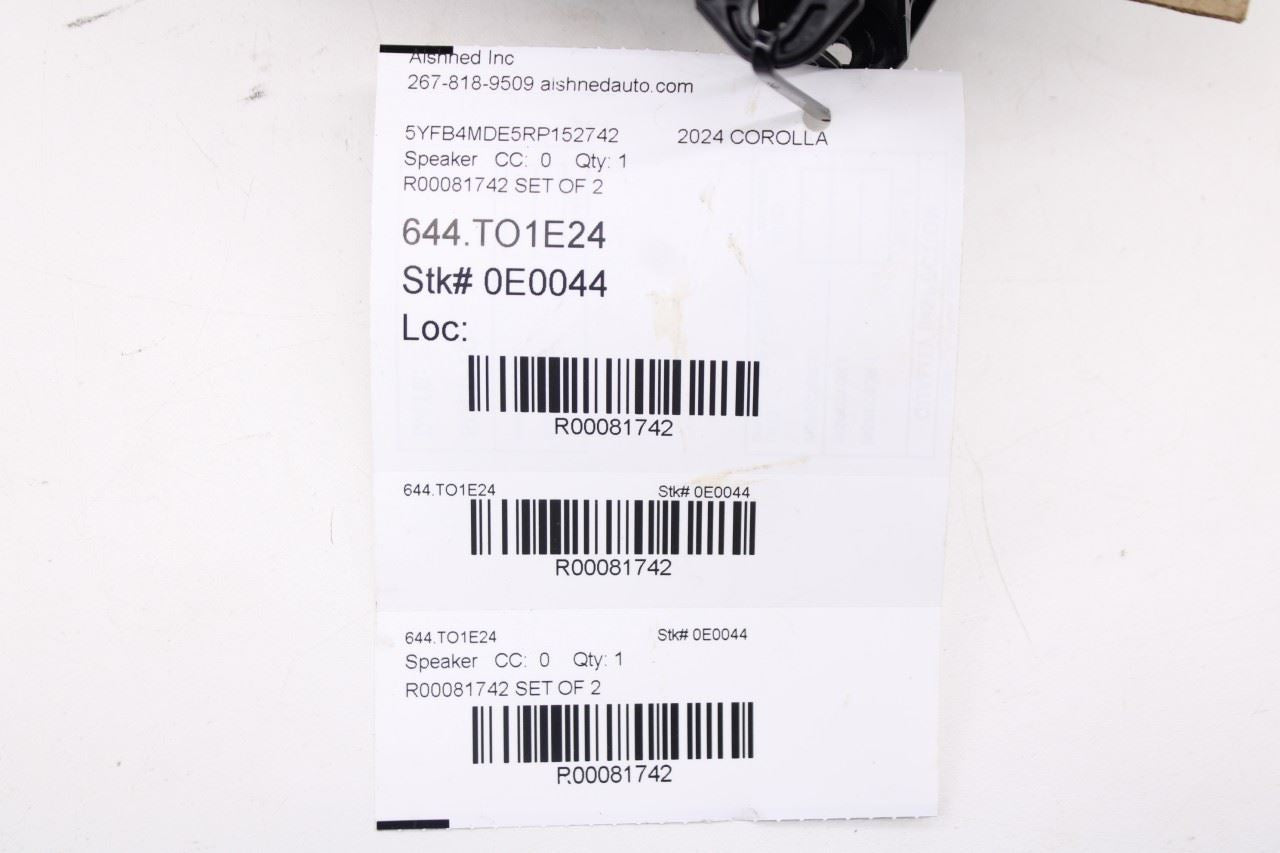 19-25 Toyota Corolla LE Front or Rear Right and Left Door Speaker Set 8616002B4010