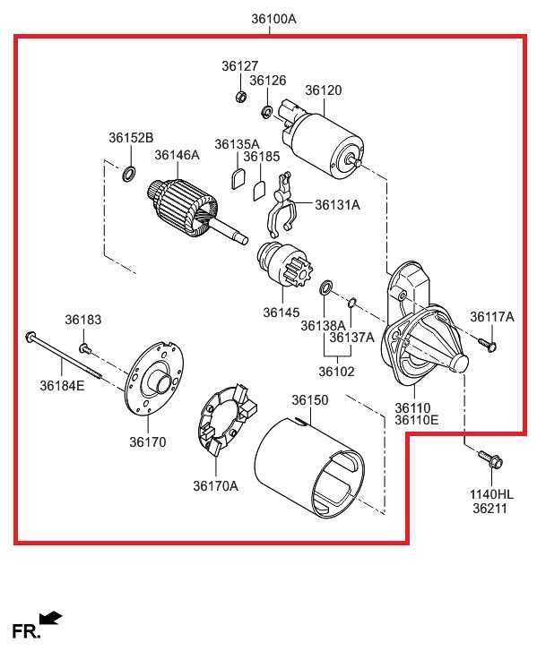 2011-2017 Hyundai Veloster Turbo 1.6L Engine Starter Motor 36100-2B502 OEM - Alshned Auto Parts