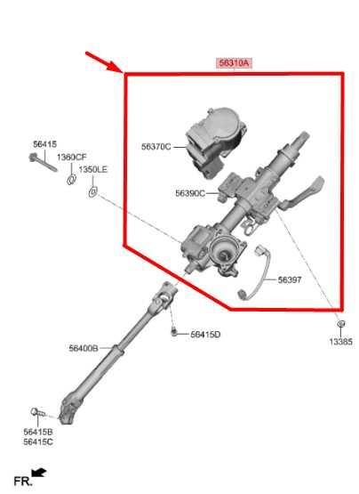19-20 Hyundai Santa Fe Limited 2.4L FWD Steering Column Assembly 56300-S2010 OEM - Alshned Auto Parts