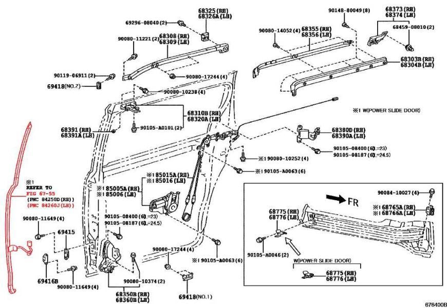 2011-2020 Toyota Sienna Rear Left Power Slide Door Object Sensor 84260-08051 OEM - Alshned Auto Parts