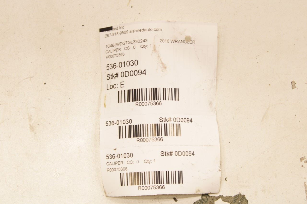 07-18 Jeep Wrangler Unlimited Front Left and Right Disc Brake Caliper 68003707AC - Alshned Auto Parts