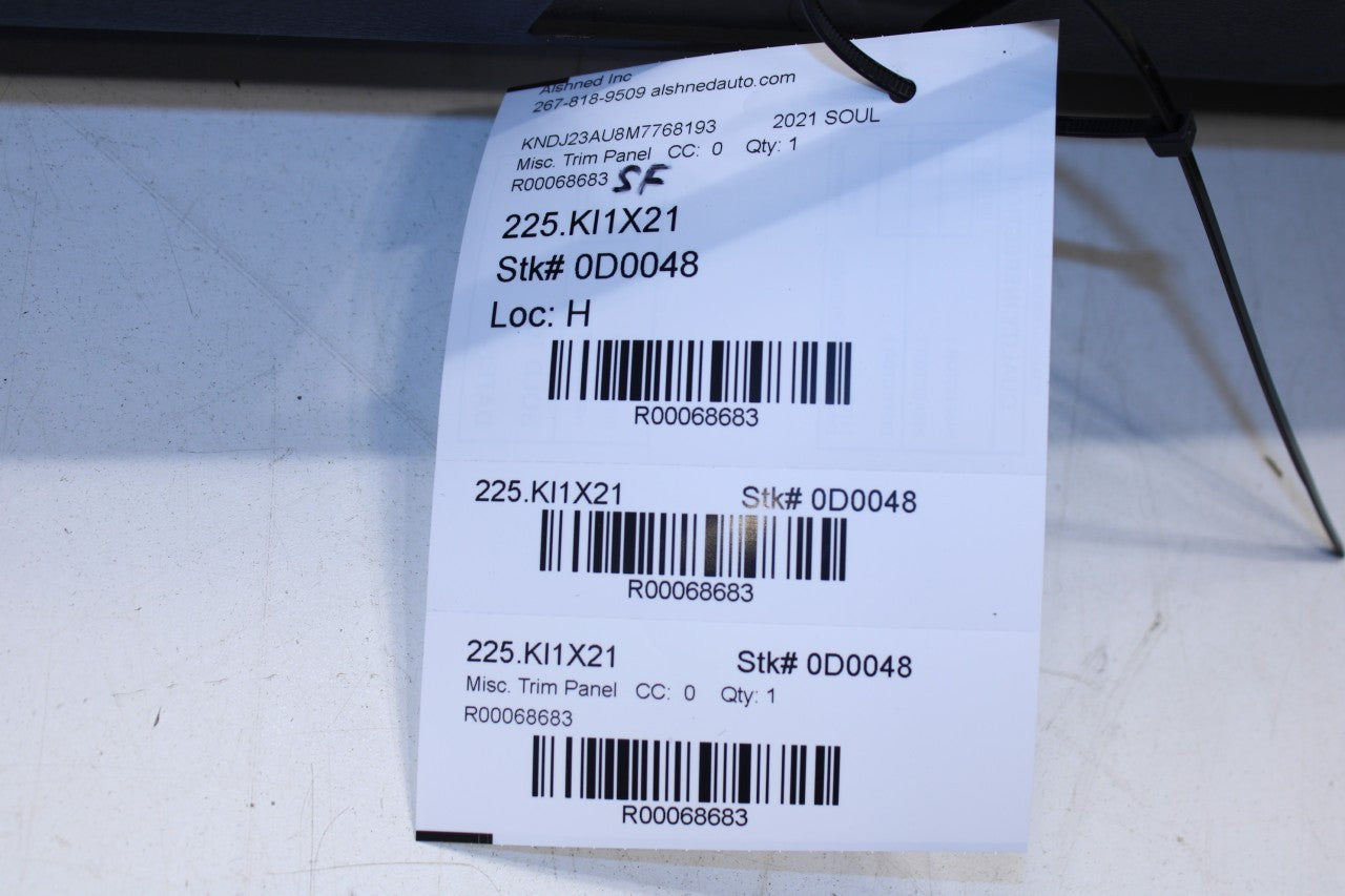 2020-2024 Kia Soul LX 2.0L FWD Rear Liftgate Inner Trim Panel Cover 81710K0000WK - Alshned Auto Parts