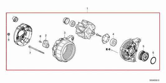 2023-2026 Acura Integra A-Spec 1.5L Alternator Generator 31100-5PA-A02 OEM - Alshned Auto Parts