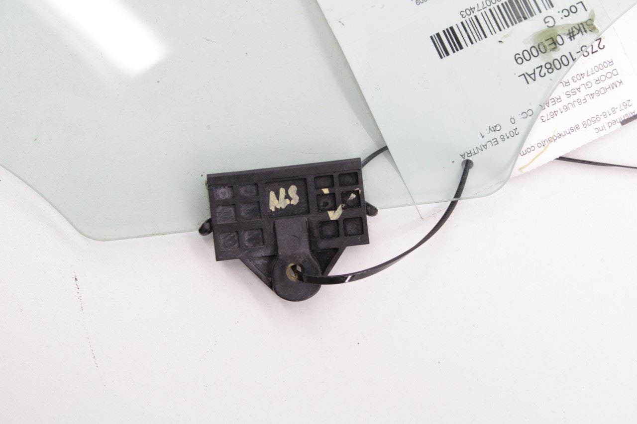 2016-2020 Hyundai Elantra Value Edition Rear Left Side Door Window Glass OEM - Alshned Auto Parts