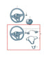 2022-2025 Volkswagen Jetta SE 1.5L FWD Steering Wheel Leather w/ Control Buttons - Alshned Auto Parts