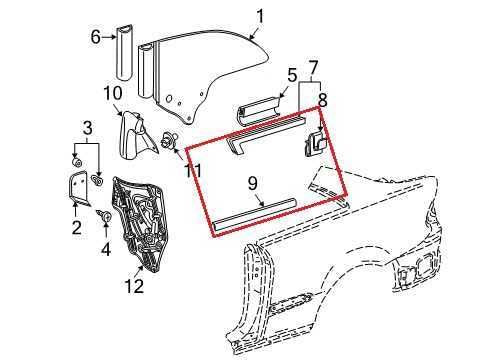 2006-2009 Mercedes-Benz CLK350 Rear Left Quarter Window Molding Strip 20967003381