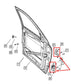 2009-18 Ram 1500 Front Right Passenger Door Upper and Lower Hinge 68058514AA OEM - Alshned Auto Parts