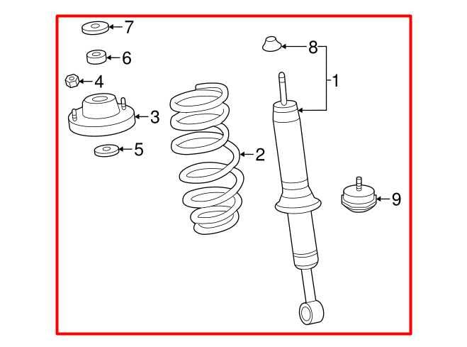 2015-23 Toyota Tacoma SR5 V6 4WD Front Left Shock Strut Absorber 48510-04202 OEM - Alshned Auto Parts