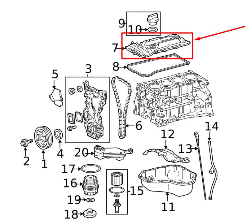 2010-2017 Toyota Camry LE 2.5L Engine Cylinder Head Valve Cover 11211-0V010 OEM - Alshned Auto Parts
