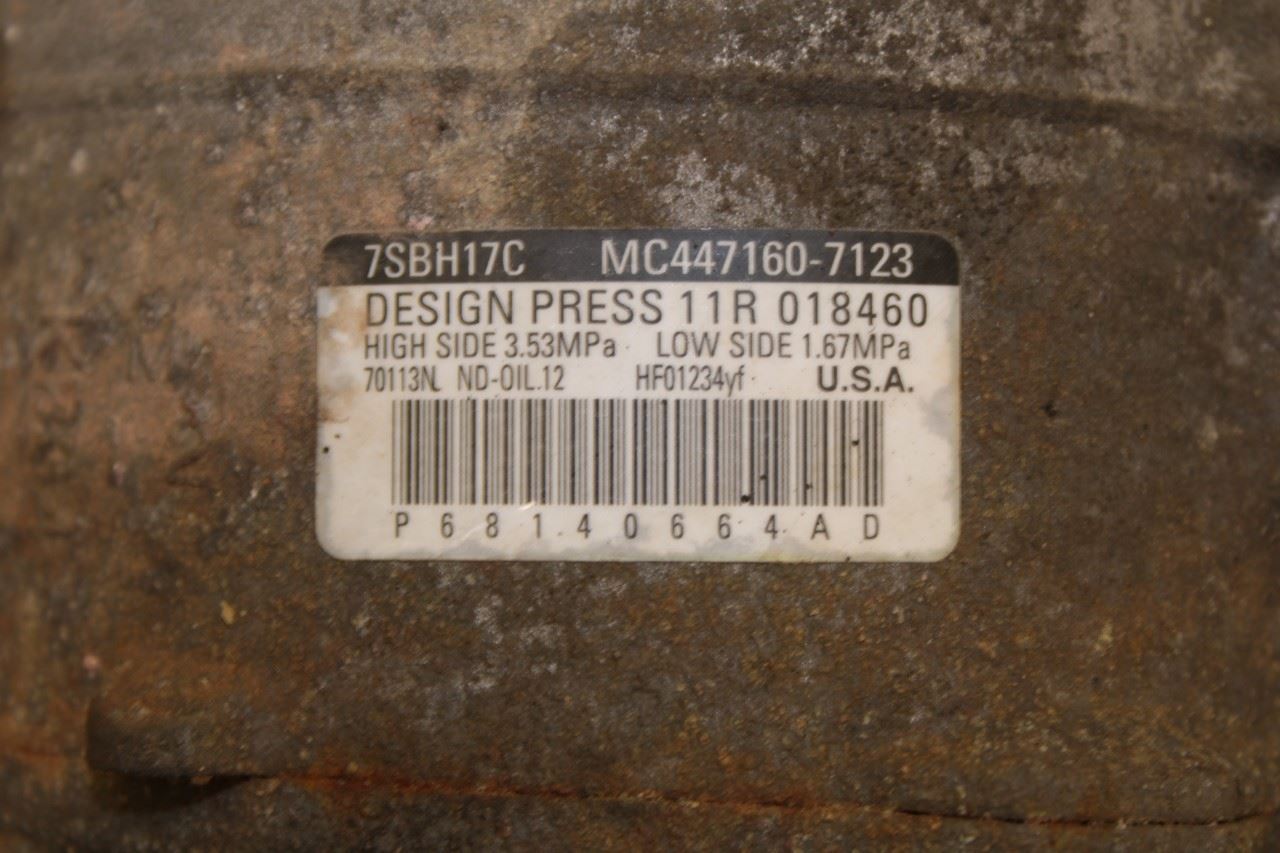 2014-2018 RAM 1500 Big Horn 5.7L AC Air Conditioner Compressor 68140664AD OEM - Alshned Auto Parts