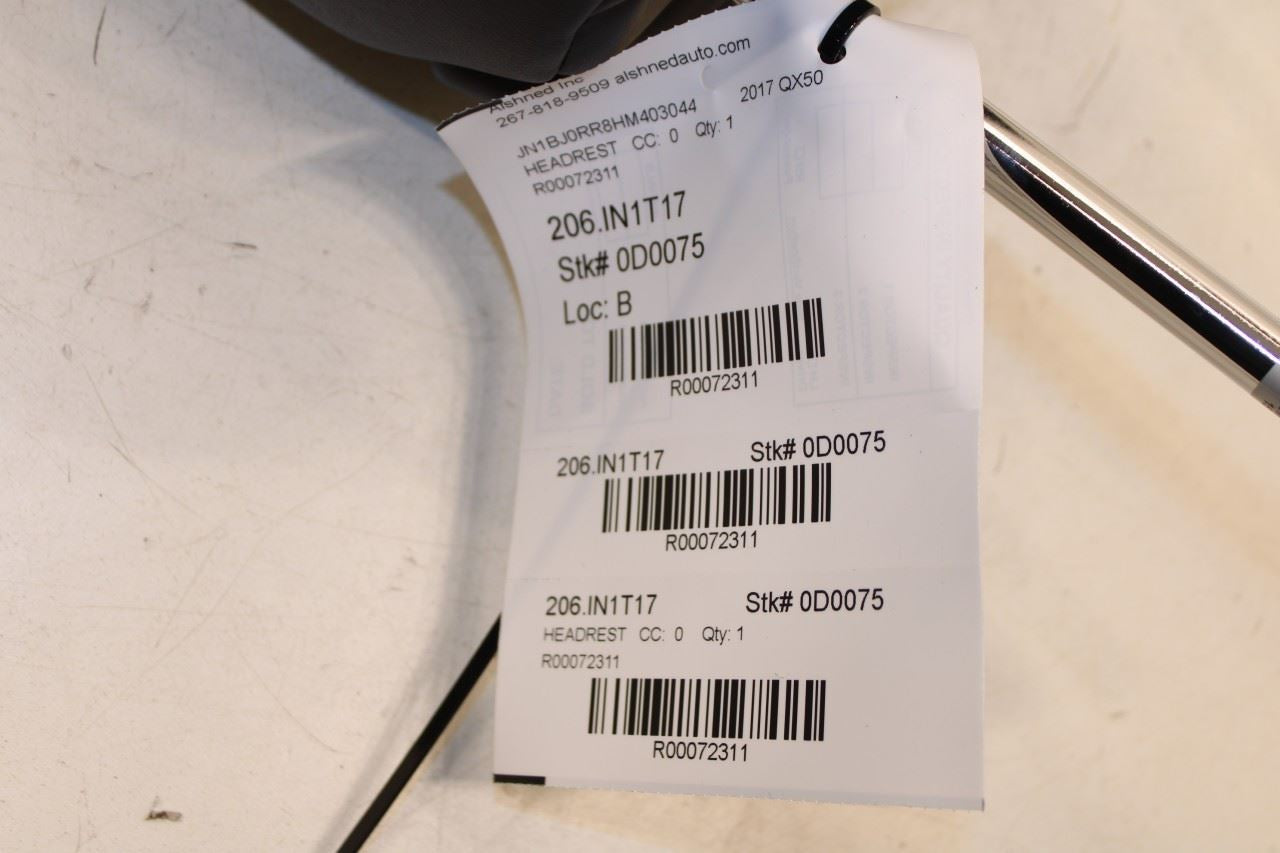 2014-17 Infiniti QX50 3.7L AWD Front Seat Driver Left Side Headrest 86400-1BB2C - Alshned Auto Parts