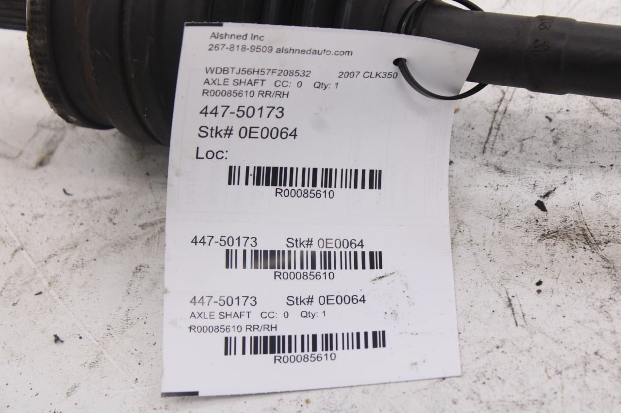 2006-2009 Mercedes-Benz CLK 350 RWD Rear Right Side CV Axle Drive Half Shaft10