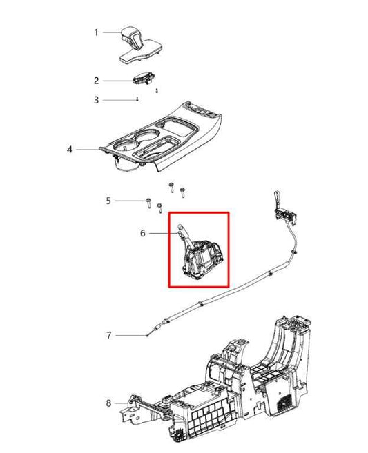 16-22 Jeep Grand Cherokee Summit 5.7L Automatic Transmission Gear Shifter Lever - Alshned Auto Parts