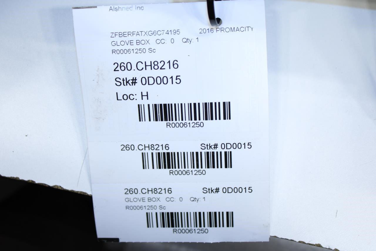 2015-2022 RAM Promaster City Glove Box Storage Compartment 5YJ70LXHAA OEM - Alshned Auto Parts